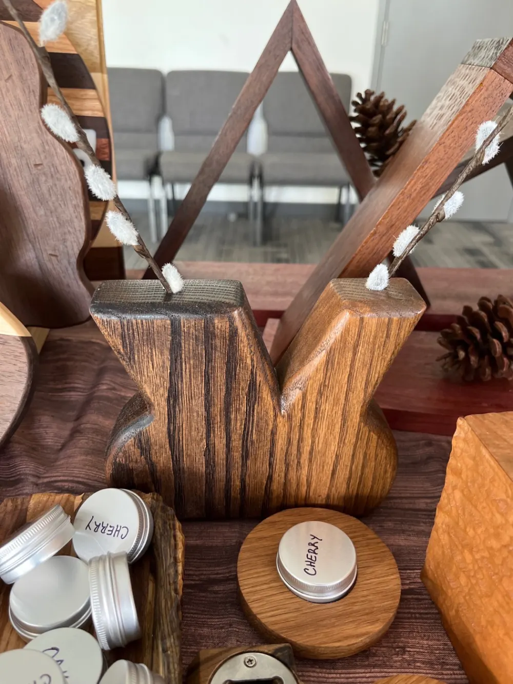 Centre piece handmade wood product
